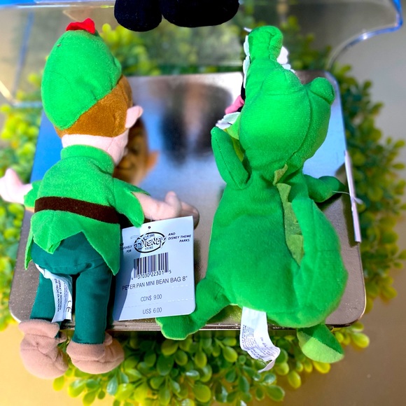 DISNEY EXCLUSIVE NWT VTG 90s PETER PAN RETIRED BEAN BAG PLUSH COMPLETE SET OF 5 - Picture 14 of 16